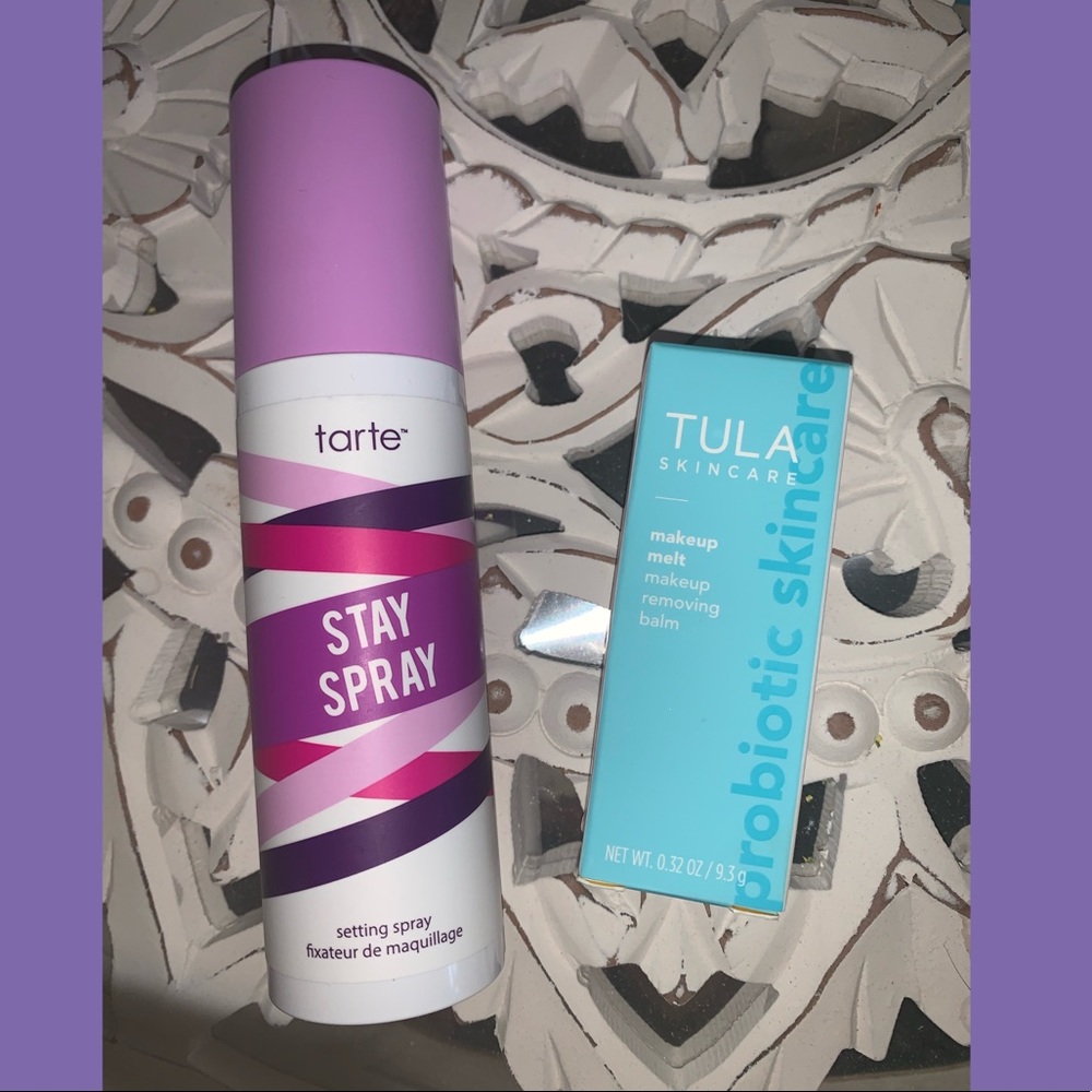 Tarte Stay Spray and Tula Makeup Melt New